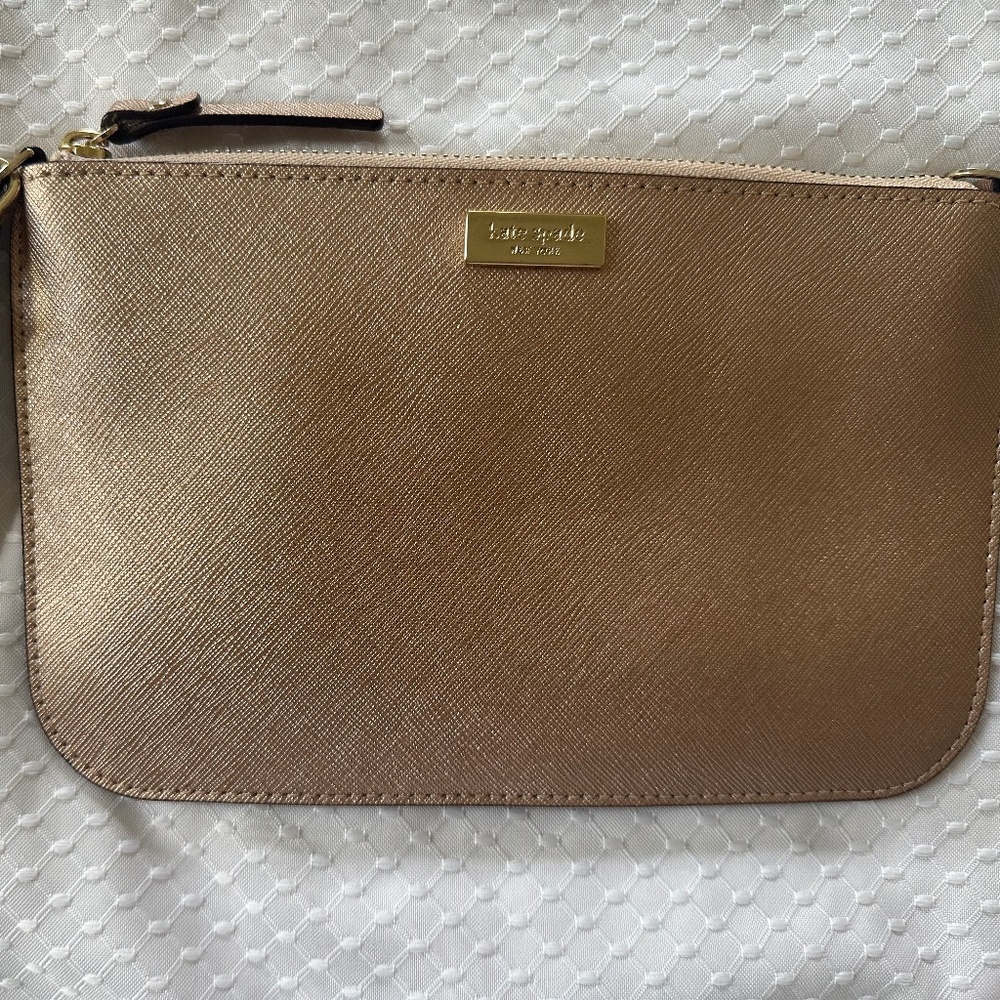 Kate Spade Gold Wristlet